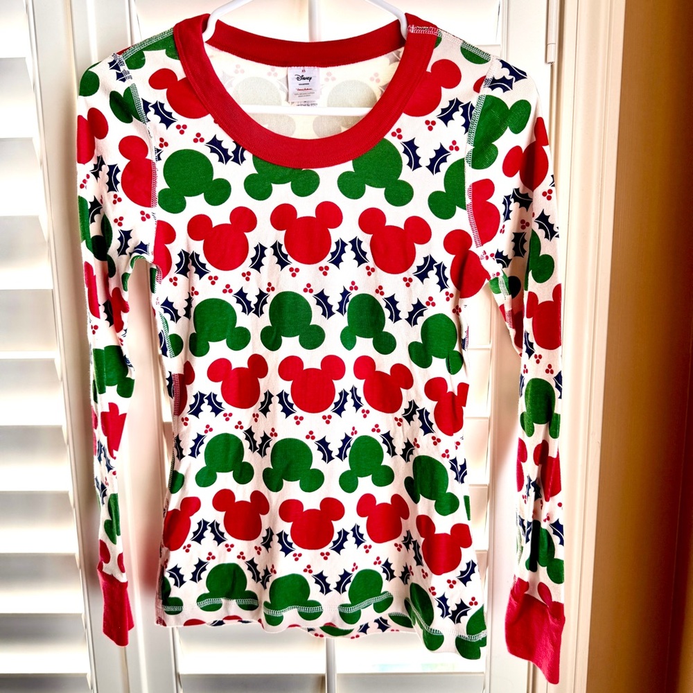 Hanna Andersson x Disney Holiday Mickey Organic Cotton Top XS